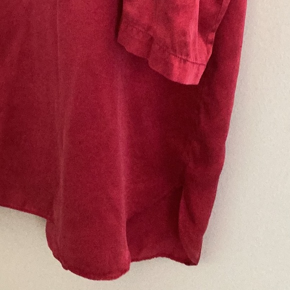 VicSecret silk robe. Med, red. Tag & buttons removed-wore over see thru dress - Picture 5 of 6